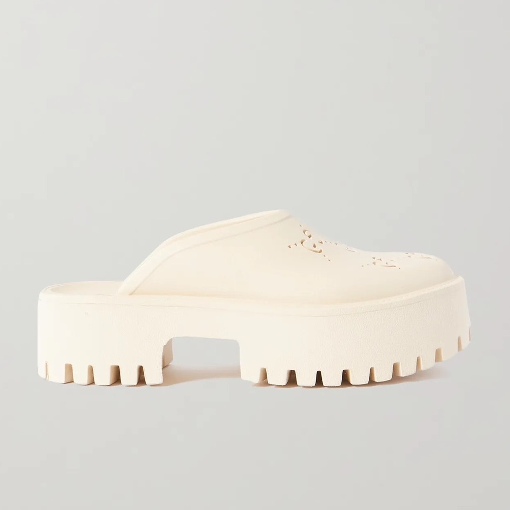 Gucci Platform Rubber Mules